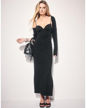 Stradivarius Shapewear Fitted Dress - Black
