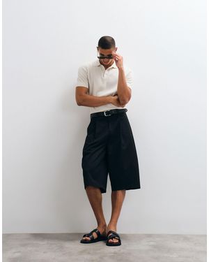ASOS Short long coupe longue habillé - Bleu