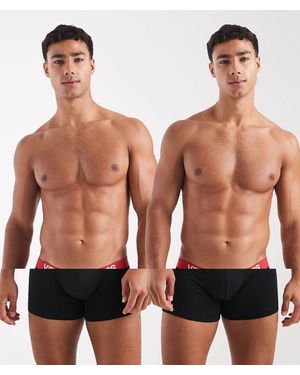 ASOS 2 Pack Trunks With Waistband - Brown