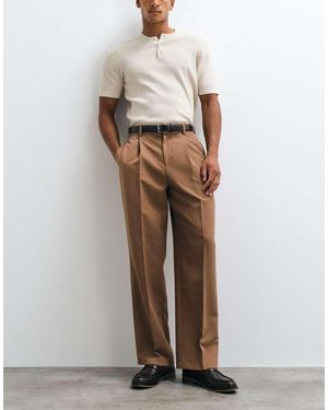 ASOS Smart Pleated Wide Leg Trousers - Multicolour