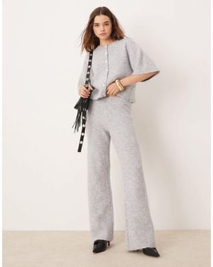 Pretty Lavish Rib Knit Trouser Co-ord - Natural