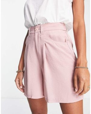 ASOS Dad Short With Linen - Pink