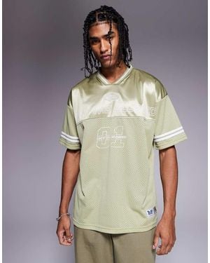 Liquor N Poker Oversized Varsity Graphic T-shirt - Green
