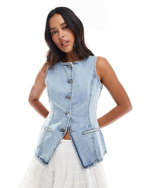 Threadbare – jeansweste - Blau