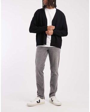 ASOS Vaqueros Gris Lavado De Corte Slim De - Negro