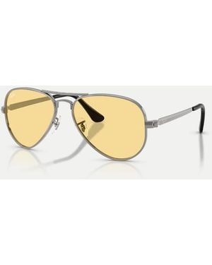 Ray-Ban Aviator Max Pilot Sunglasses With Lens - Metallic