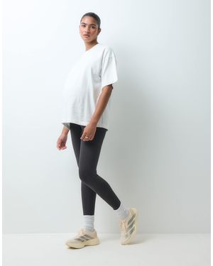 4505 Maternity icon active po-formende high-waist-gym-leggings mit innentasche - Weiß