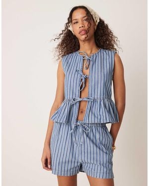 Threadbare – jeansweste - Blau