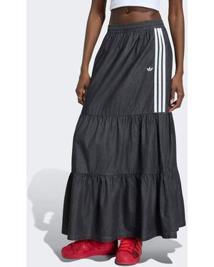 adidas Originals Summer Glow Denim Skirt - Black