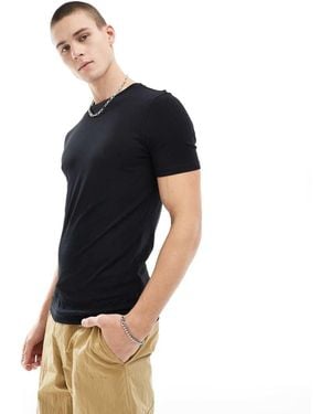 New Look Muscle Fit T-shirt - Black