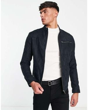 Jack & Jones Essentials Biker Jacket - Blue