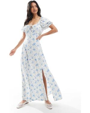 Miss Selfridge Spun Tea Maxi Dress - White