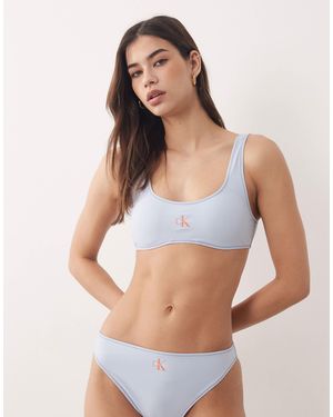 Calvin Klein – bustier-bikinioberteil - Blau