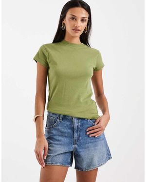 Levi's Cinch Waist Mid-Thigh Denim Shorts - Green
