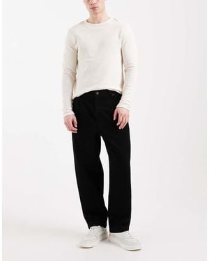 ASOS Relaxed Tapered Jeans - White