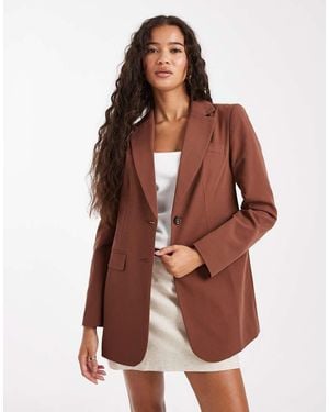 Miss Selfridge Cinched Blazer - Brown