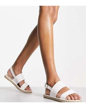 Raid Wide Fit Margot Espadrille Sandals - White
