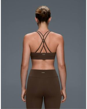 Oysho Comfortlux Light Support Sports Bra With Crossover Straps - Green