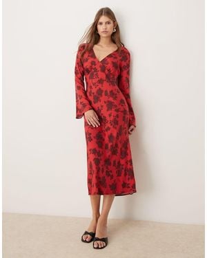 Nobody's Child Josie Midi Dress - Red