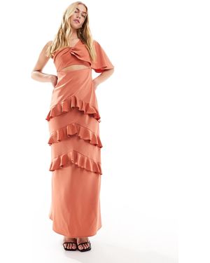 Pretty Lavish – einärmliges midaxikleid - Weiß