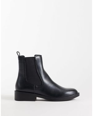 New Look Faux Leather Chelsea Boot - Black