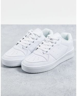 Truffle Collection Chunky Flatform Trainers - White