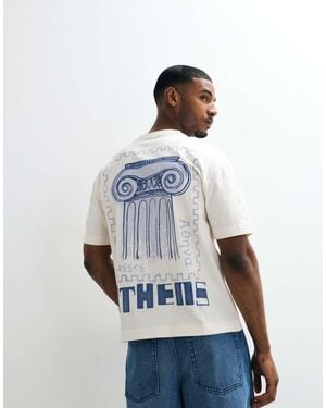 Hollister Athens Back Graphic Boxy T-shirt - White