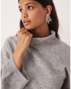 Glamorous – oversize-pullover - Grau