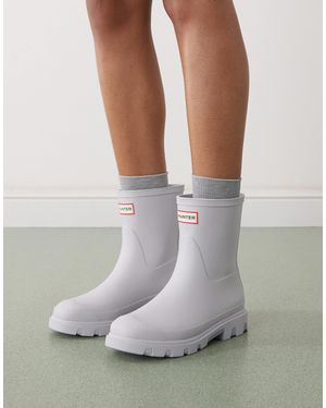 HUNTER Downpour Short Wellington Boots - Grey