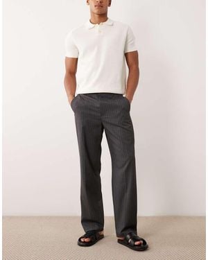 Cotton On Baggy Tailored Pleated Trouser - Grey