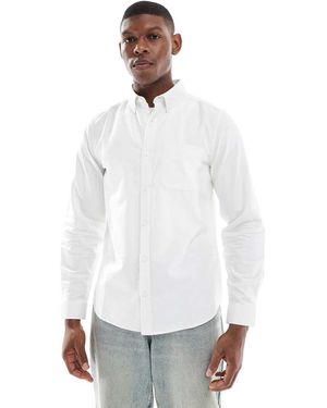 New Look Long Sleeve Oxford Shirt - White