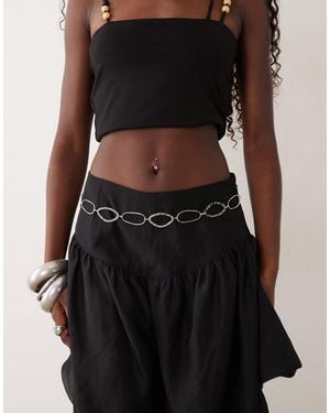 ASOS Oval Ring Chain Belt - Black