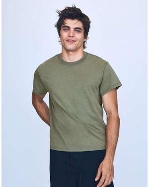 Bershka Short Sleeve T-shirt - Green