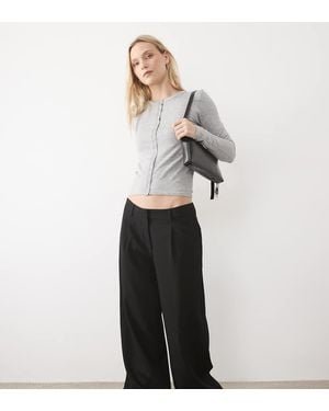 ASOS Petite Barrel-Fit Broek - Wit