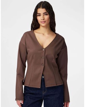Pieces – strickjacke - Schwarz