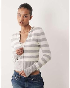 Cotton On Hooded Cable Knit - Grey
