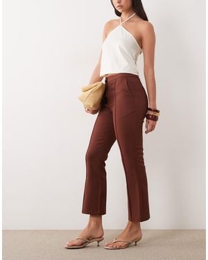 ASOS Tailored Kick Flare Trouser - Brown