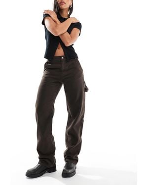 Stradivarius – str – weite hose - Schwarz