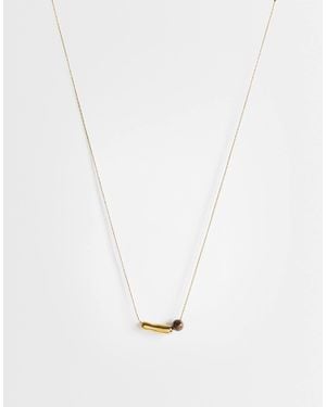 TOPSHOP Olivio Stainless Steel Necklace - White