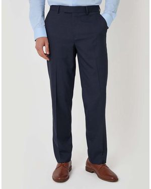 Threadbare Tailored Fit Suit Trousers - Blue