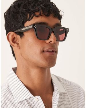 ASOS Premium Chunky Square Sunglasses - Brown