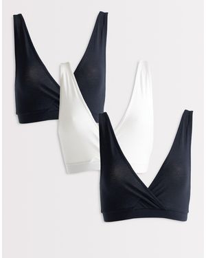 Mama.licious Mamalicious Maternity 3 Pack 2 Function Nursing Bra - Blue