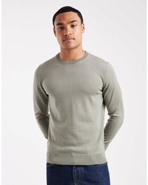 Farah Mullen Merino Wool Sweater - Gray