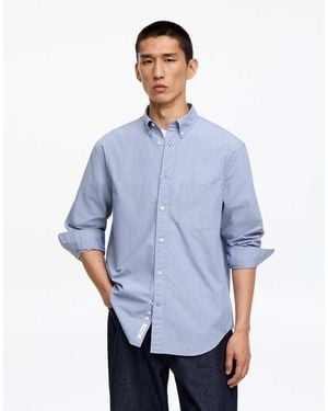 ARKET Pure Cotton Check Shirt - Blue