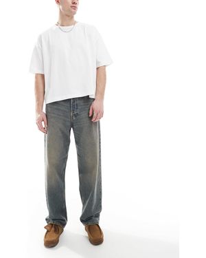 Jack & Jones – alex – weite jeans - Weiß