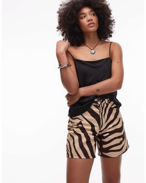 TOPSHOP Denim Editor Short - Multicolor