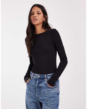 Lee Jeans Bodysuit Met Lange Mouwen - Blauw