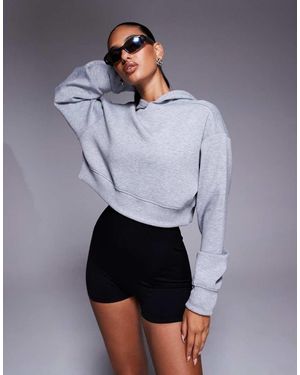 4505 Quick Dry Performance Jersey Cropped Hoodie - Blue