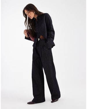 French Connection Wide Leg Denim Jeans Co-ord - Blue
