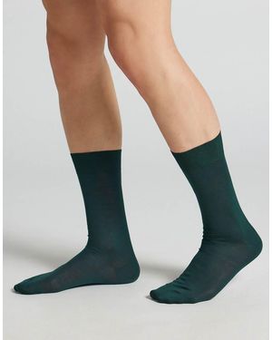 Intimissimi Short Sateen Cotton Lisle Socks - Green